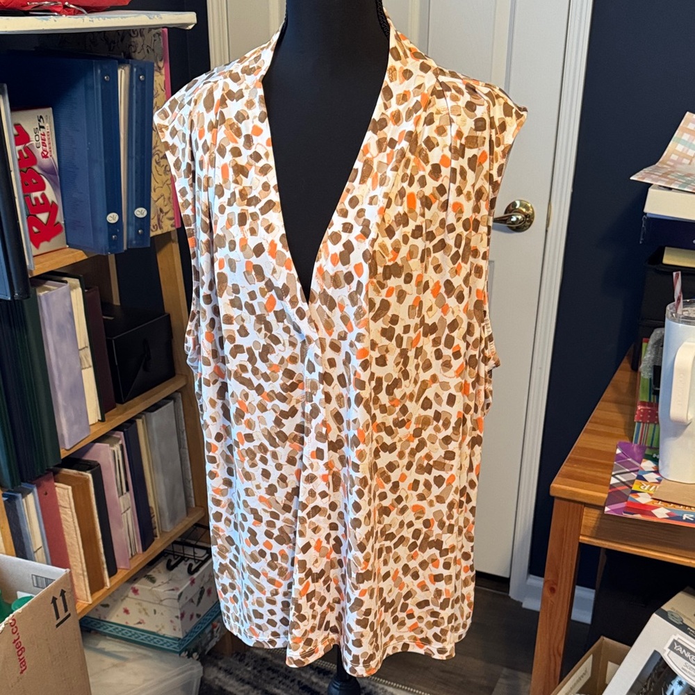 Calvin Klein Plus Women's Sleeveless Top 3X